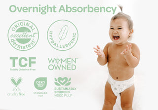 Clear+Dry® Natural Disposable Diaper Pants